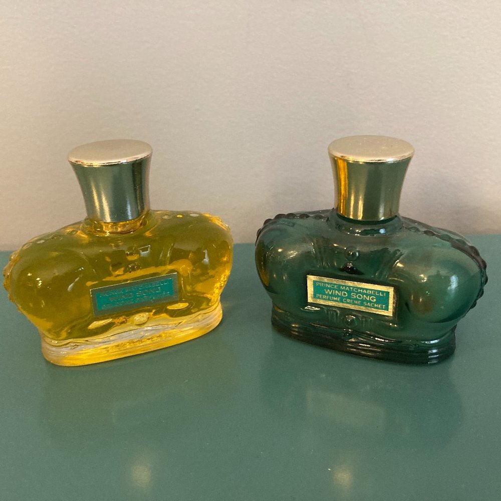 Prince Matchabelli Wind Song Cologne and Creme Sachet  2 Pc Set Vintage